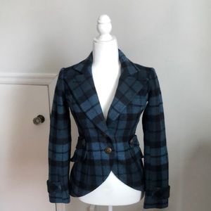 Beautiful Smythe Plaid blazer. Equestrian jacket fit. Size 0-2